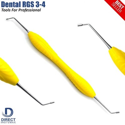 Dental Instrument RGS 1-2 / 3-4 Silicone Handle Depth Dimensions for Restoration