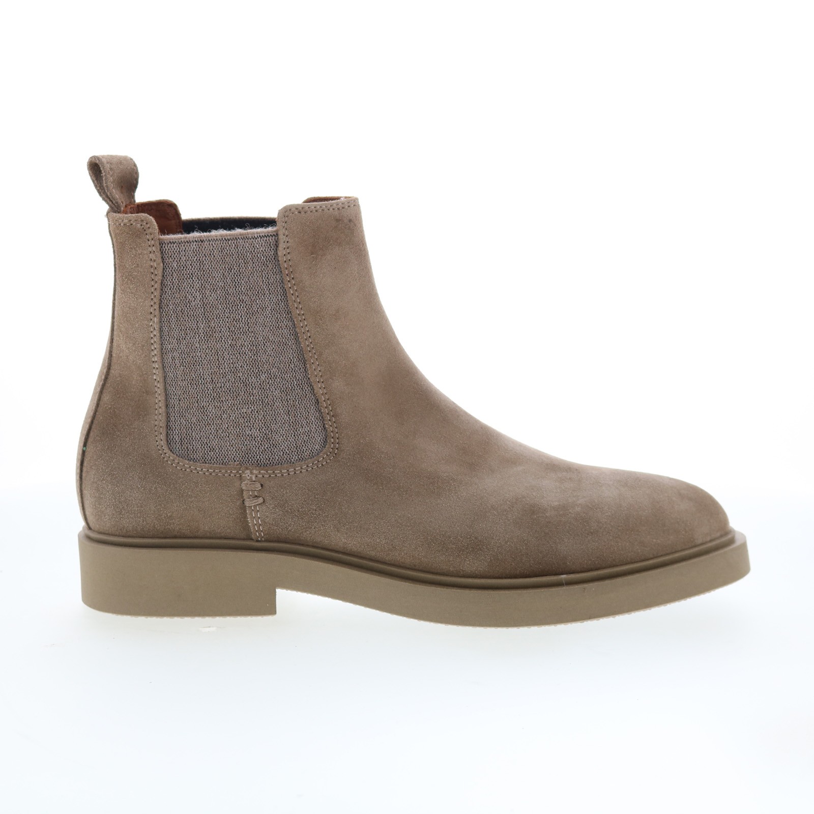Aquatalia Pietro Waterproof M102854 Mens Gray Suede Slip On Chelsea Boots 8 16390₽