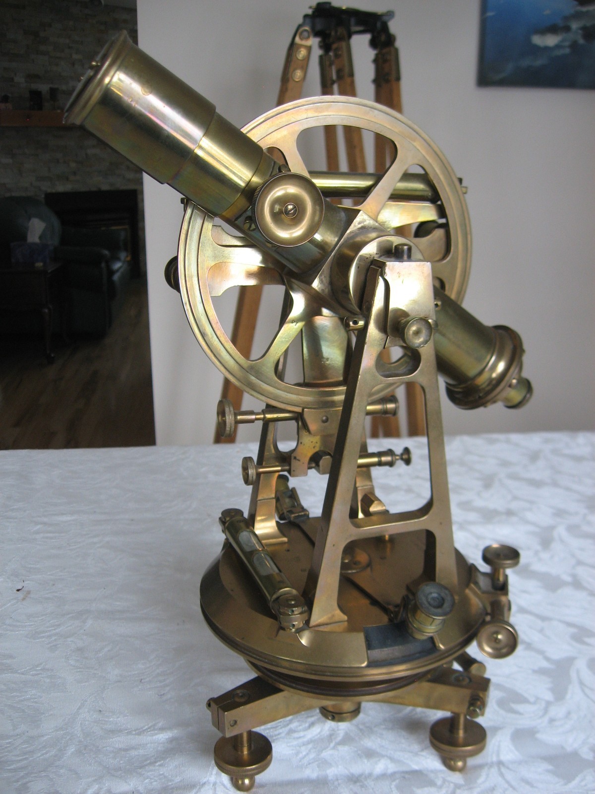 Antique Thomas Cook and Sons Ltd  Surveying Transit, London, New York & Capetown