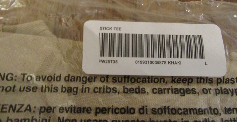 Camiseta Supreme Stick Talla Grande Caqui FW25 Supreme New York 2025 Totalmente Nueva Foto 4 de 4