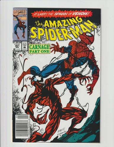 The Amazing Spider-Man #361 FN/NM Newsstand 1st Appearance Of Carnage
