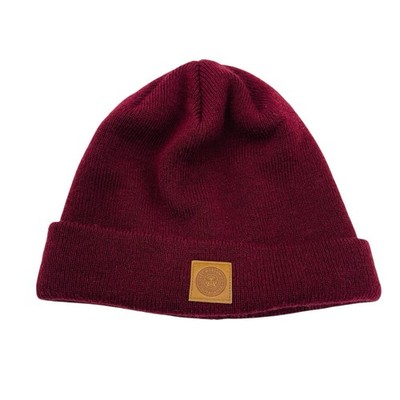 OBEY Maroon Beanie Hat Winter Burgundy