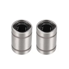 2pcs LM5UU 5x10x15mm Double Side Rubber Seal Linear Motion Ball Bearing Bushing