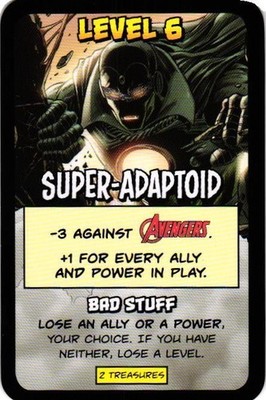 SUPER ADAPTOID USAopoly Munchkin Marvel The Game Collectible Card