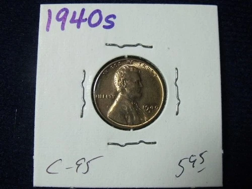 1940-S 1C BU SPOT Lincoln Cent WHEAT PENNY FRESH FROM AN ORIG ROLL FREE SH  C-94