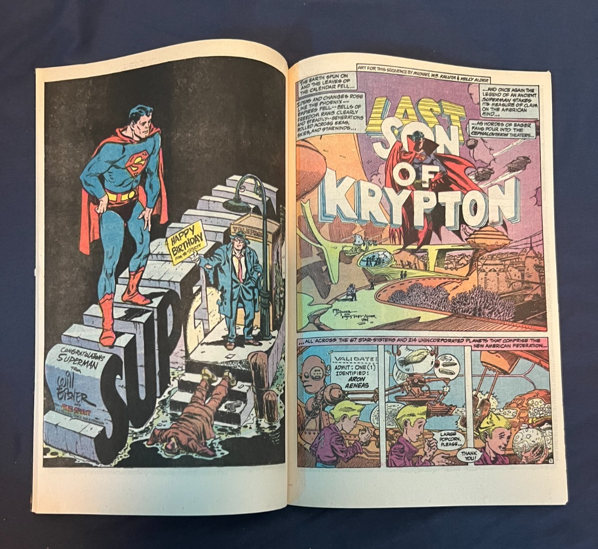 Superman Anniversary Issue #400 DC Comics October 1984 w/ Original
