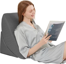 Adjustable Wedge Pillow for after Surgery - Memory Foam Bed Wedge Pillow for Sle