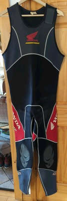 #ad Honda JET SKI Slippery When Wet Aquatrax Full Body No Sleeve Wetsuit MENS 2XL $100.00