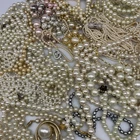 3+ Pounds Vintage to Now Faux Pearl Jewelry Lot Necklaces Brooch Costume Jewely