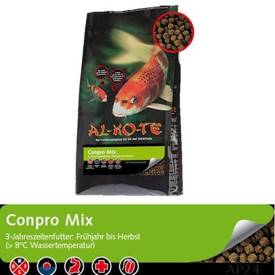 AL-KO-TE Premium Ganzjahres Koifutter Conpro Mix (6mm) 13,5 kg (6,66 EUR/kg)