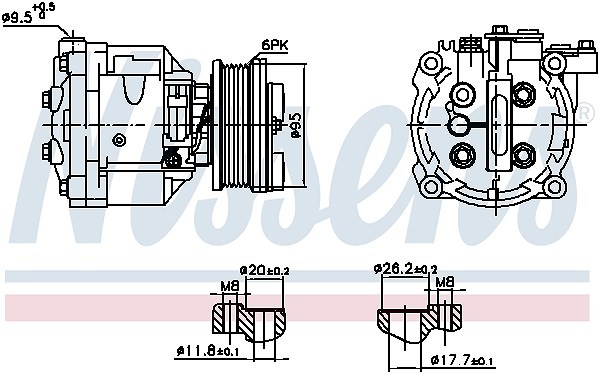 Nissens Kompressor, Klimaanlage U.A. FüR Chevrolet, Opel, Vauxhall-image