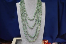 Green Aventurine Stone Necklace Endless Strand 100 Inches Really nice New