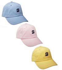 Gorra de golf ajustable Bridgestone de sarga pastel - Nueva - Elige color