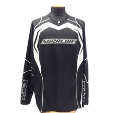 Supreme x Fox Racing Jersey Top Black FW23 Size M