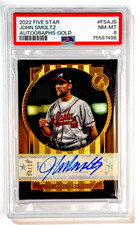 2022 Topps Five Star Autographs John Smoltz Gold Auto /10 PSA 8 NM-MT Braves HOF