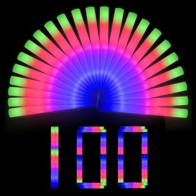 100-1000PCS LED Light Sticks with 3 Flashing Modes for Wedding Concert Favors