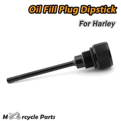Drag Specialties Transmission Oil Fill Plug Dipstick For Harley 2007-19 2017 BLK