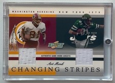 2003 Score Changing Stripes Art Monk Game Worn Jersey 92/250