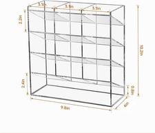 Beygorm Acrylic Vertical Art Office Supply Organizer, 13 Compartments