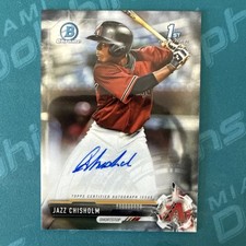2017 Bowman Chrome Jazz Chisholm Jr 1st Bowman Chrome Auto CPA-JC Diamondbacks