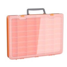 48 Grids Large Plastic Organizer Box with Adjustable Dividers, Beads Storage ...