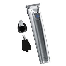 USA Stainless Steel Lithium-Ion Cordless Beard Trimmer for Men - Rechargeable
