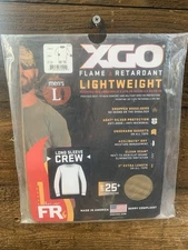 XGO Flame Retardant Phase 1 Base Top Shirt Crew Lightweight Tan FR UPF+25 New