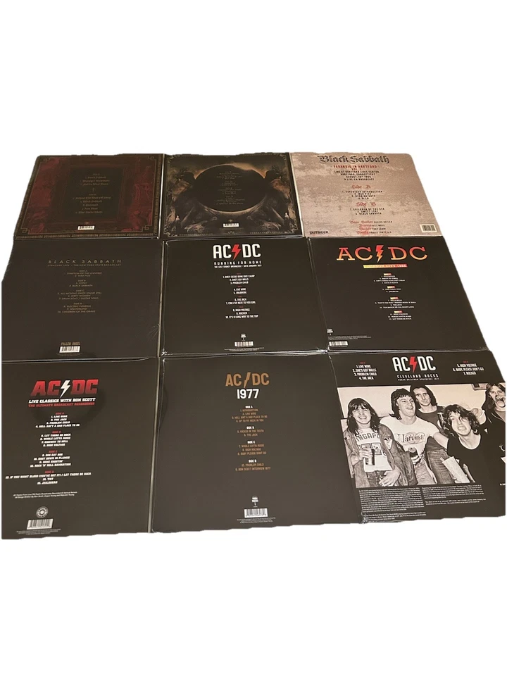 Black Sabbath /  AC / DC - Vinyl Records Lot 9 Lps  New - Image 2 of 4