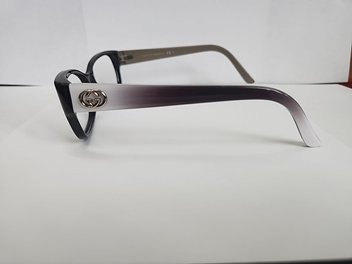 Gucci GG 3569 L4E 52-15-135 Black/White/Beige Eyeglasses Frames Italy - Picture 3 of 5