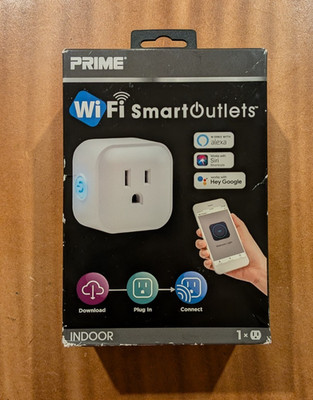 NEW Prime WiFi Smart Outlet In-Wall Indoor Receptacle Google Alexa Siri RCWFII11
