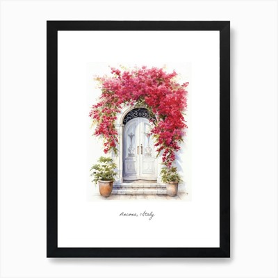Ancona, Italy   Mediterranean Doors Framed Wall Art Poster Canvas Print Picture