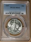 50c 1947 Liberty Walking Silver Half Dollar PCGS MS64 Philadelphia * AvenueCoin