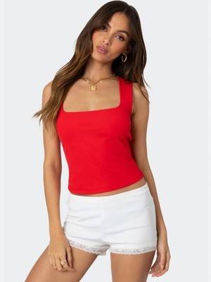 Edikted essy Red Square-Neck Tank NWT SIZE LARGE
