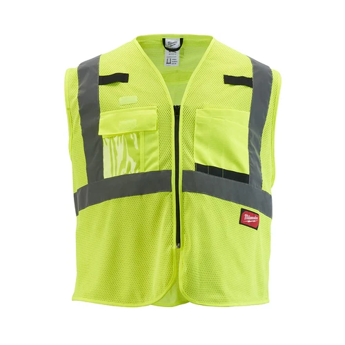 Milwaukee 48-73-5113 Class 2 High Visibility Yellow Mesh Safety Vest - 2XL/3XL video thumbnail