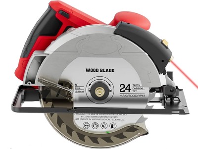 Elektrisch, 1500 W, kabelgebundene Säge mit 7-1/4'' Kreissägeblatt,