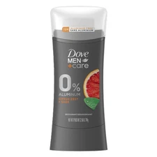 Dove Men Care 0 percent Aluminum 48h Deodorant Stick - 2.6 oz Citrus Zest Sage