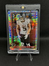 2025 Topps Chrome DRAKE LONDON Prism Refractor #12 Atlanta Falcons
