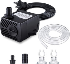 Bomba de Fuente, Bomba de Agua Sumergible 80GPH, Fuente Exterior Duradera