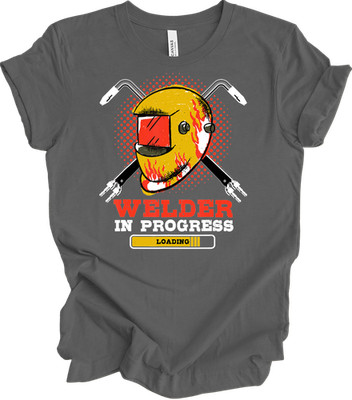 Welder In Progress Funny Welding T-Shirt Apprentice Trainee Student Gift Tee