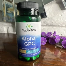 Swanson Alpha-Gpc Alpha-Glyceryl Phosphoryl Choline 300 mg 60 Veggie Caps 6/26