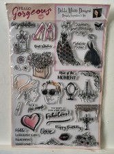 Debbi Moore Designs Large A4 Stamp Set - Hello Gorgeous, Male, Female Faces