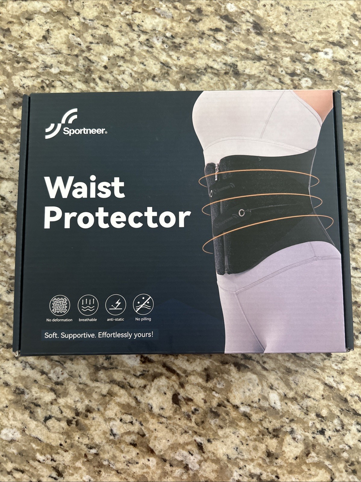 Sportneer Back Support Waist Protector-Adjustable Brace Lumbar Support - NIP, XL