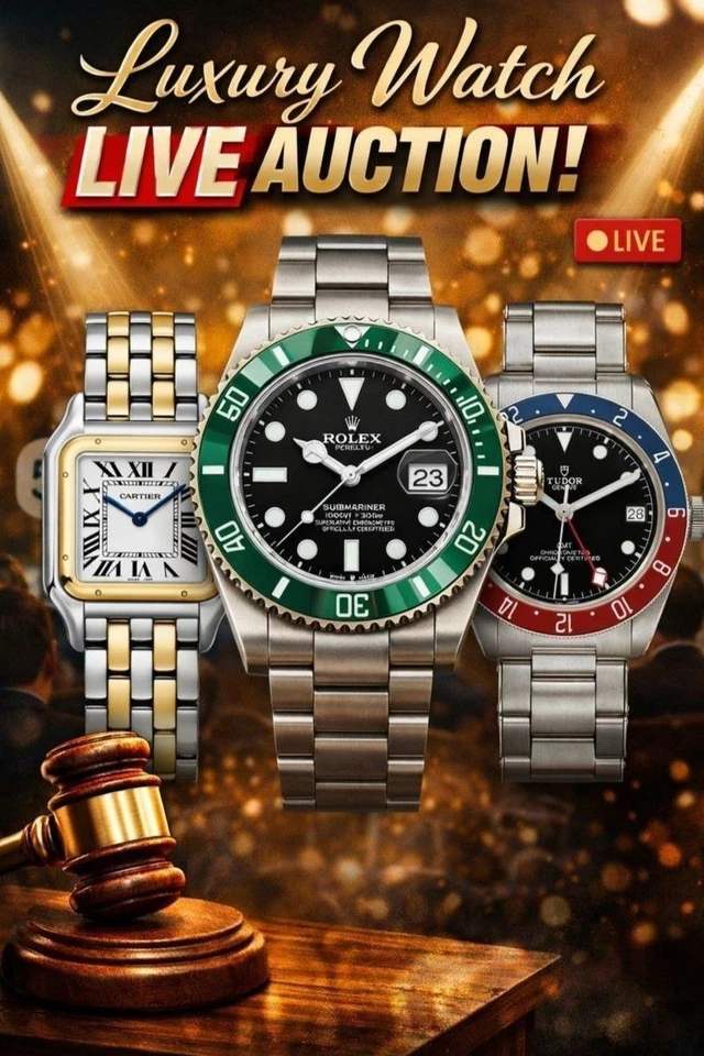 Watchtrader Live | Rolex, Tudor, Cartier, Tag, Breitling & More | £1 Starts