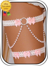 Wedding Garter for Bride Pearl Garter Belt for Bridal Hand Wash Only