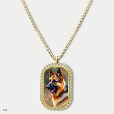 Amazing Cute German Shepherd Dog Breed Fashion Pendant Necklace Chain Image Dog