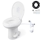 Yescom 20" RV Toilet Gravity Flush Elongated with Bidet Spray Trailer Caravan — photo 1