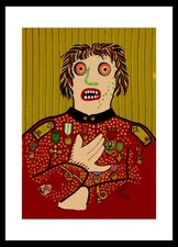 ENRICO BAJ - LITOGRAFIA   CM.64 X46 GENERALE