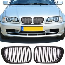 NIEREN GRILL DOPPELSTEG PASST F�R BMW 3ER E46 COUPE CABRIO 98-03 GL�ZEND SCHWARZ