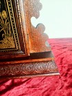 Victorian Antique Wooden Mantel Clock Mechanical Bird Motif Roman Numerals — photo 5