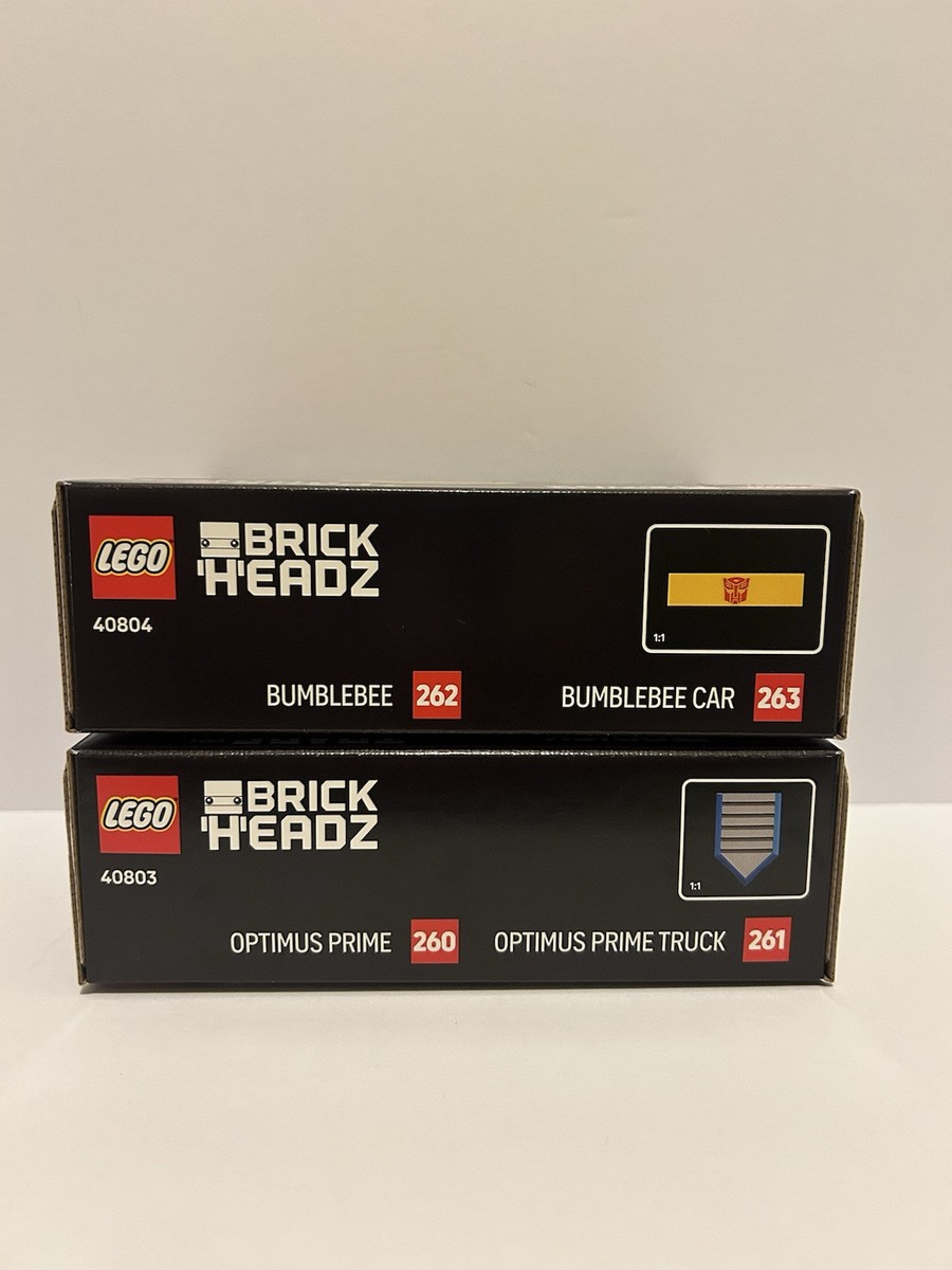 Lego Transformers Brickheadz 40803 Optimus Prime And LEGO 40804